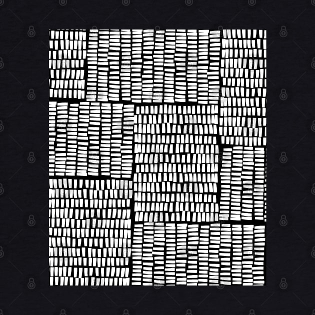 Monochrome Line Pattern by OneThreeSix